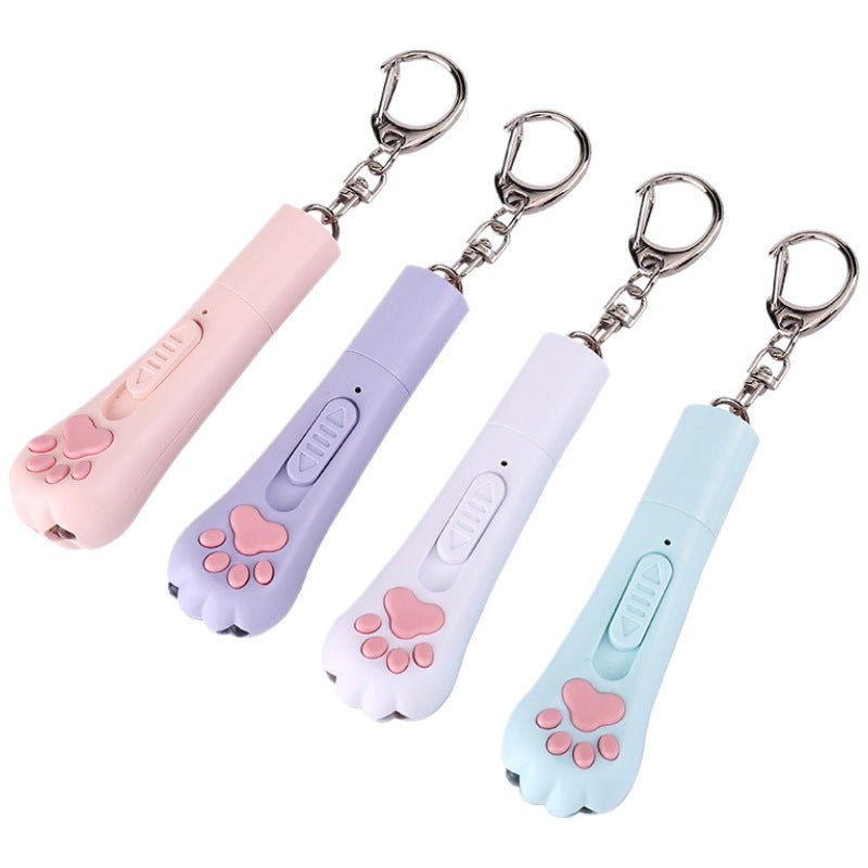 Cross-border new cat teaser stick pet products multi-functional led self-hi cat infrared outdoor toy laser