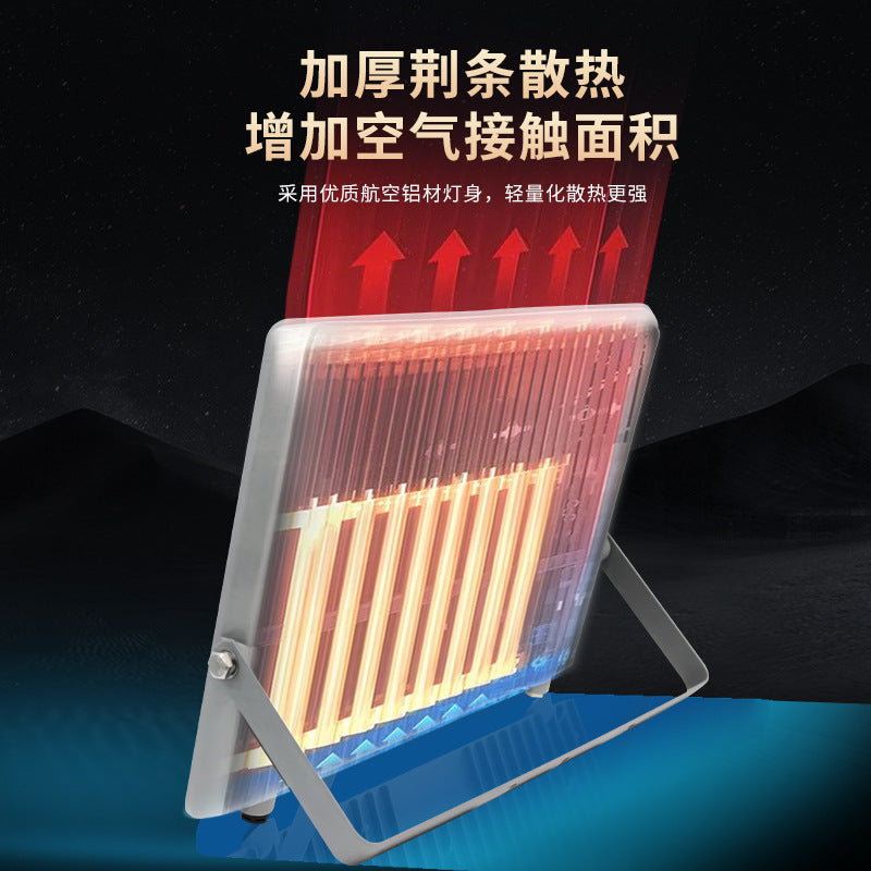 Cross-border outdoor waterproof led small apple floodlight, community garden light, billboard floodlight, construction site lighting