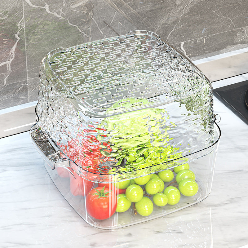 Kitchen Drain Basket Vegetable Basket Household Double Sink Vegetable Basin Drain Basket Rice Basket Plastic Vegetable Basket Storage Basket