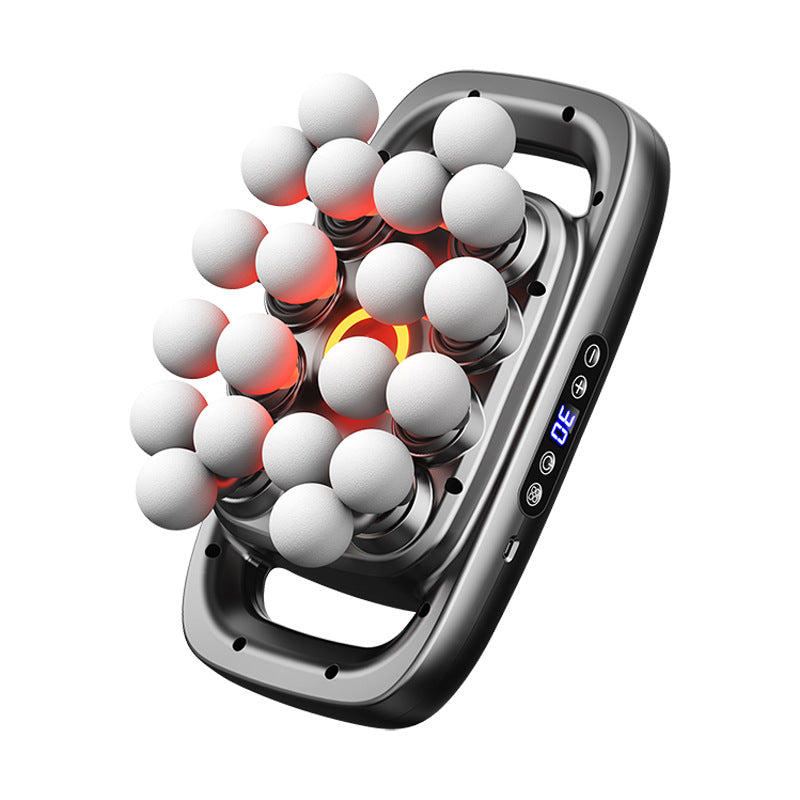 Cross-border 20-head fascia gun multi-functional lower back relaxation massager professional grade 16-head multi-head fascia gun factory