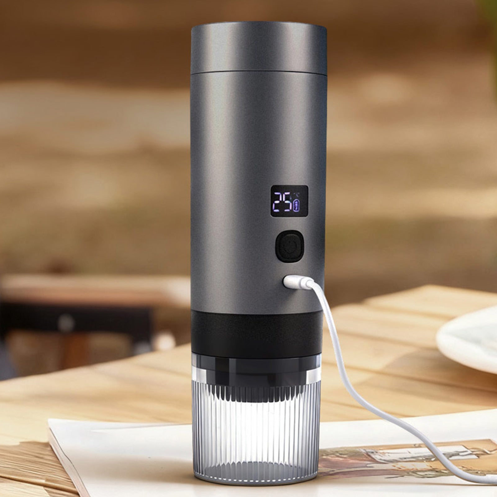 Cross-border Portable Capsule Coffee Machine 3-in-1 Rechargeable High Voltage Portable Coffee Machine Espresso Heating Brigade