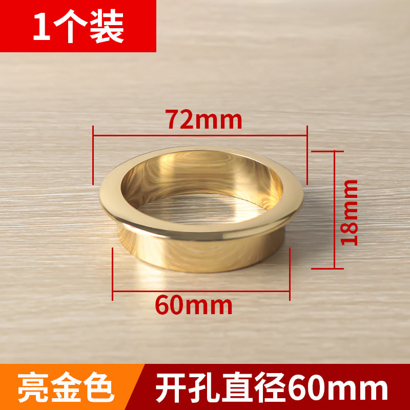 Nylon round wire box finishing hole cover computer desktop wire box desk threading hole furniture hardware accessories