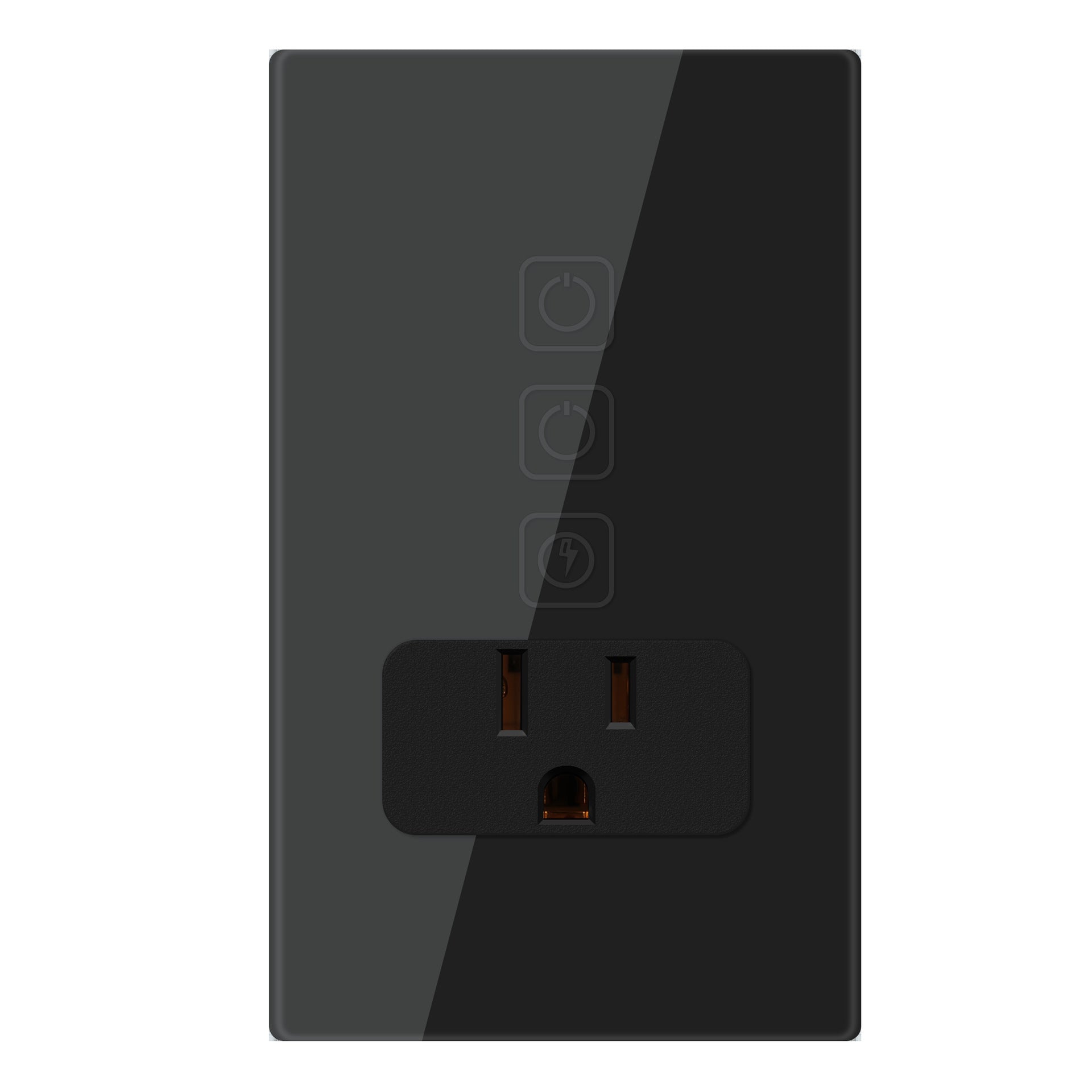 Directly from the manufacturer, the new American standard graffiti WiFi 1 way 2 switch smart socket touch glass plug panel