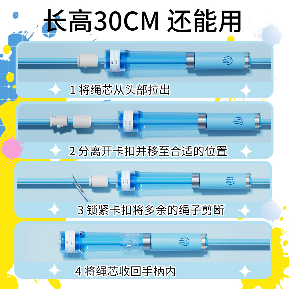The coach recommends skipping rope, blue elf double bearing children's kindergarten beginner primary school students use test racing rope