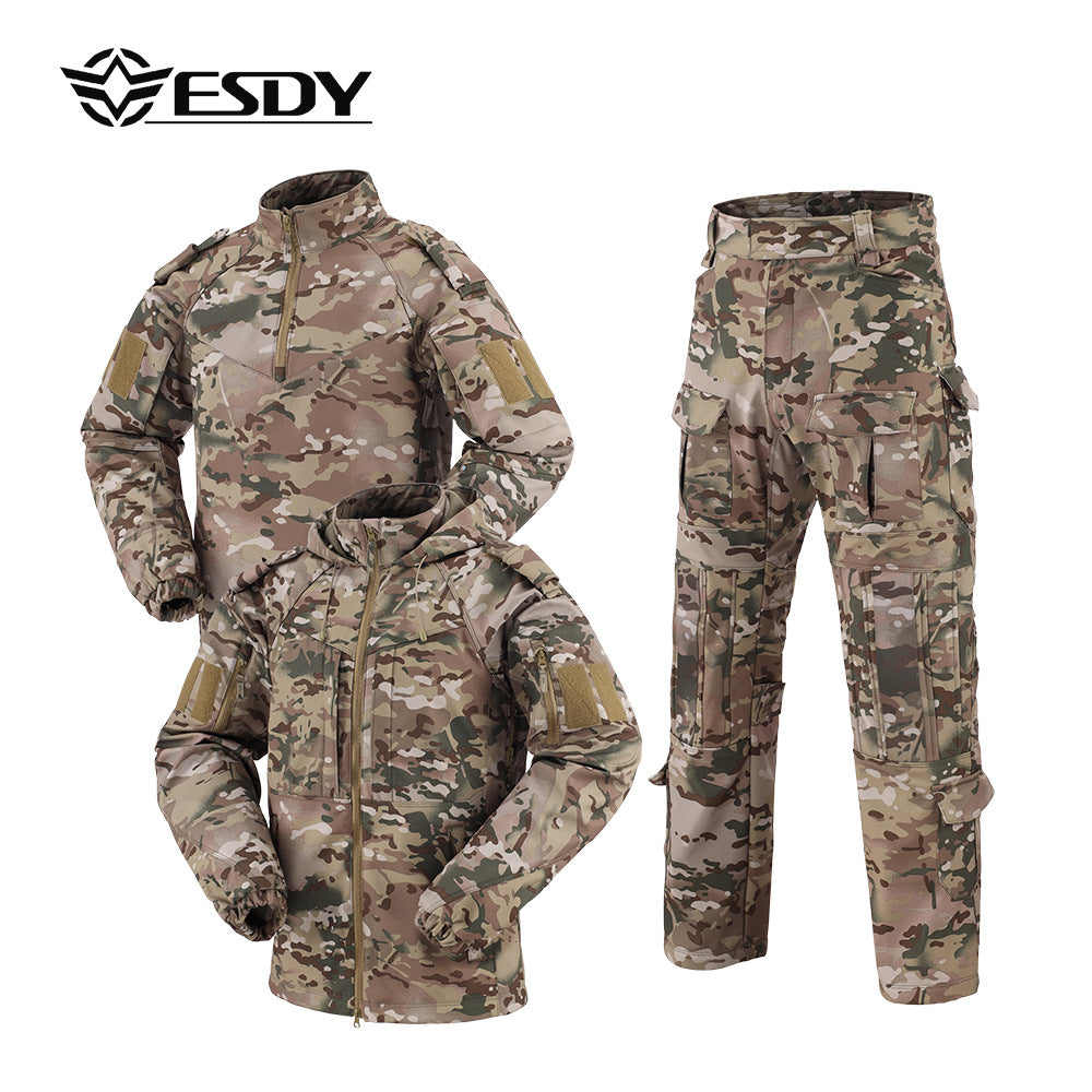 Outdoor sports jacket men's three-in-one sports suit windproof waterproof jacket fleece tactical three-piece set