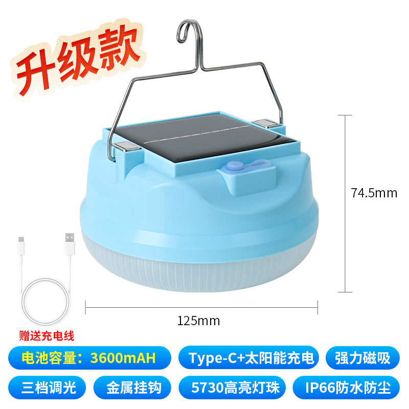 LED charging light stall night market light power failure emergency camping light long battery life solar light outdoor lighting