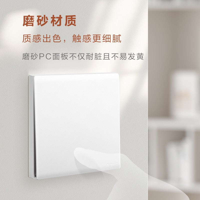 Legrand switch socket household Jianyue ceramic white positive five-hole new national standard concealed usb wall panel plug