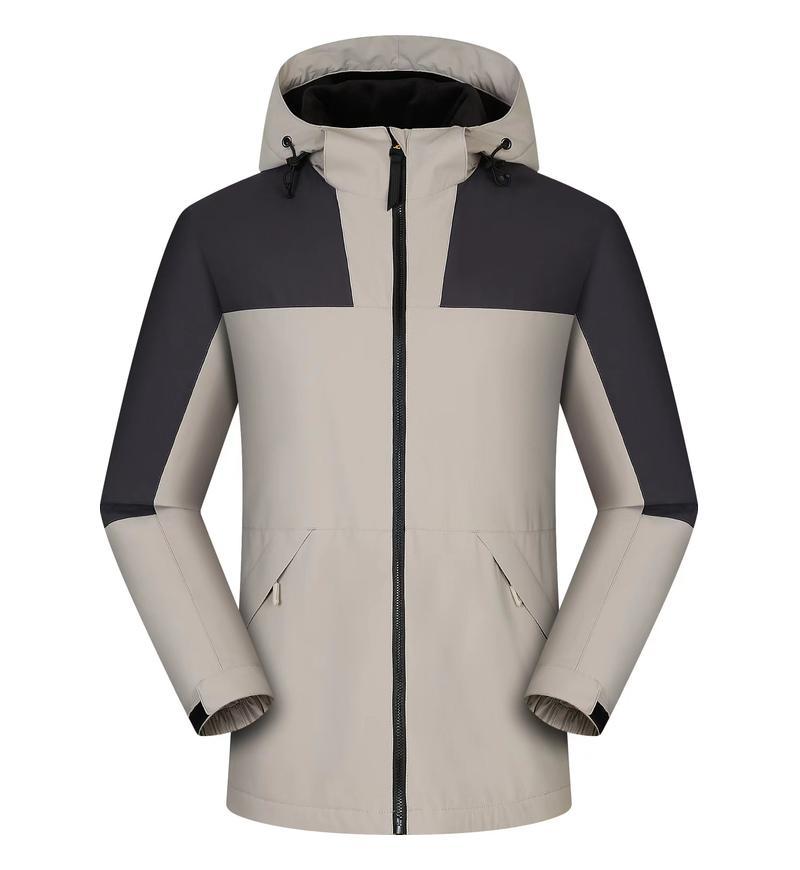 Jacket custom embroidery printed logo outdoor windproof waterproof autumn and winter stand-up collar sportswear group work clothes