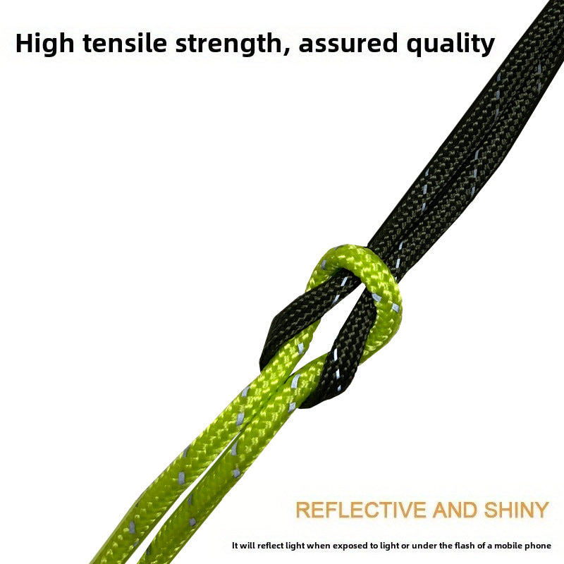 5mm反光风绳户外露营帐篷绳天幕固定绳多功能延长4米绳配铝合金扣