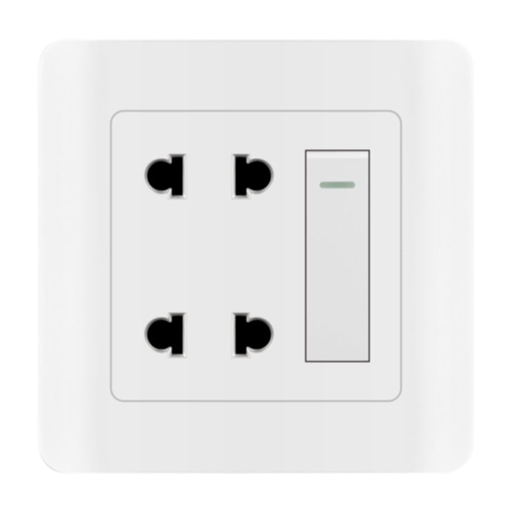 Switching power socket panel Household 86-type concealed panel British five-hole wall power USB socket panel