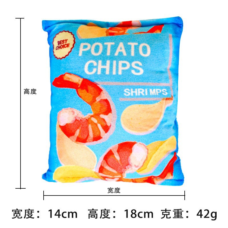 Plush dog French bulldog bite resistant ball rope sounding toy fruit cartoon animal cat cat pet supplies