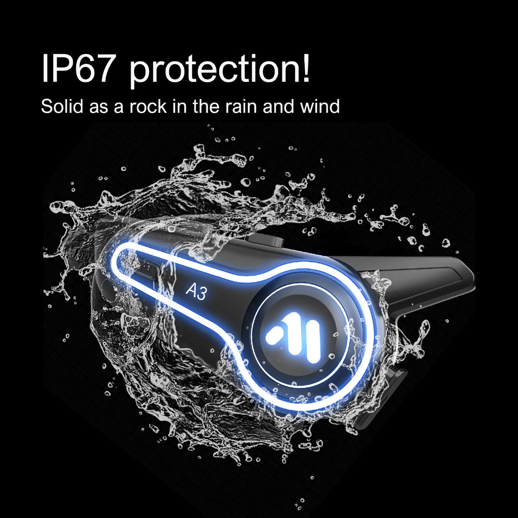 New A3 and A3PRO helmet bluetooth bluetooth headset motorcycle integrated locomotive waterproof takeaway headset