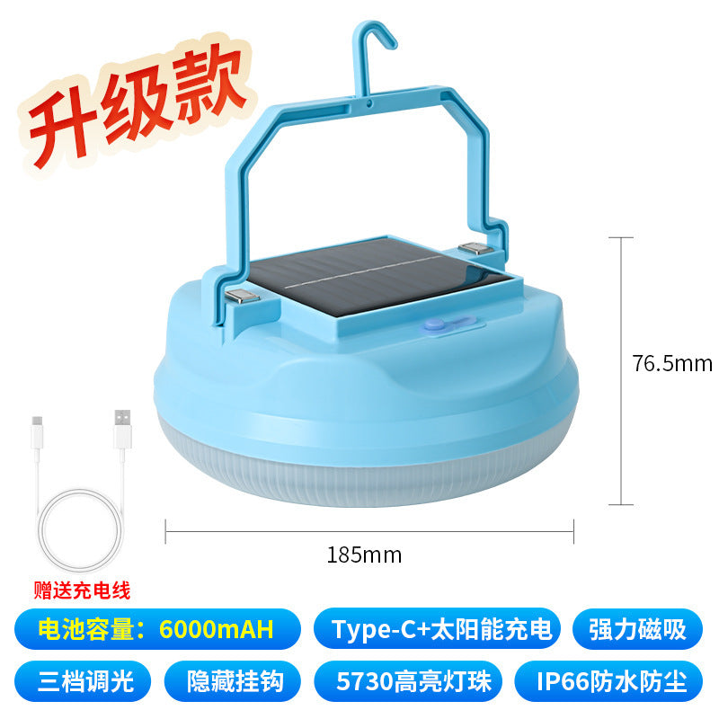 LED charging light stall night market light power failure emergency camping light long battery life solar light outdoor lighting