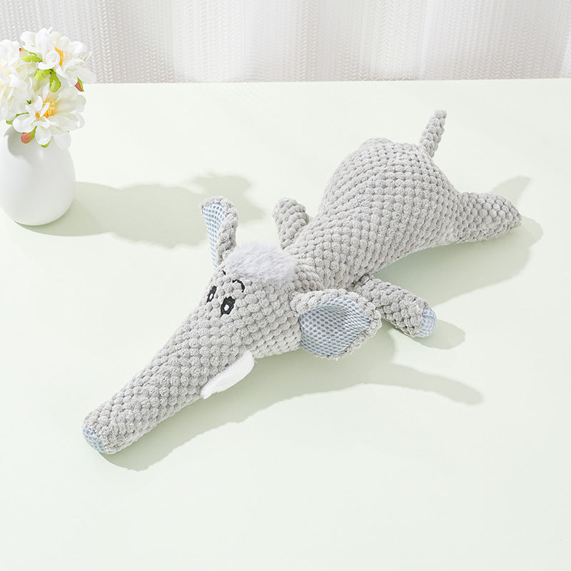 Popular Sleeping Duck Dog Toy Small and Medium-sized Dog Pet Sound Toy Plush Resistant Grinding Teeth Sound Relief
