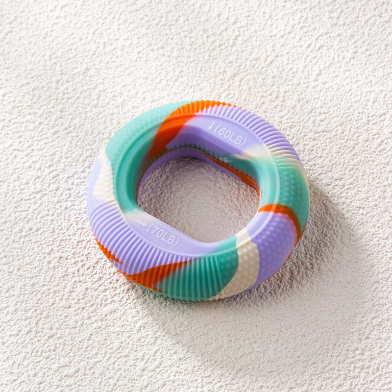 Silicone grip ring, men and women practice arm muscle training, hand strength equipment, five-finger strength, children and students exercise hand strength rehabilitation