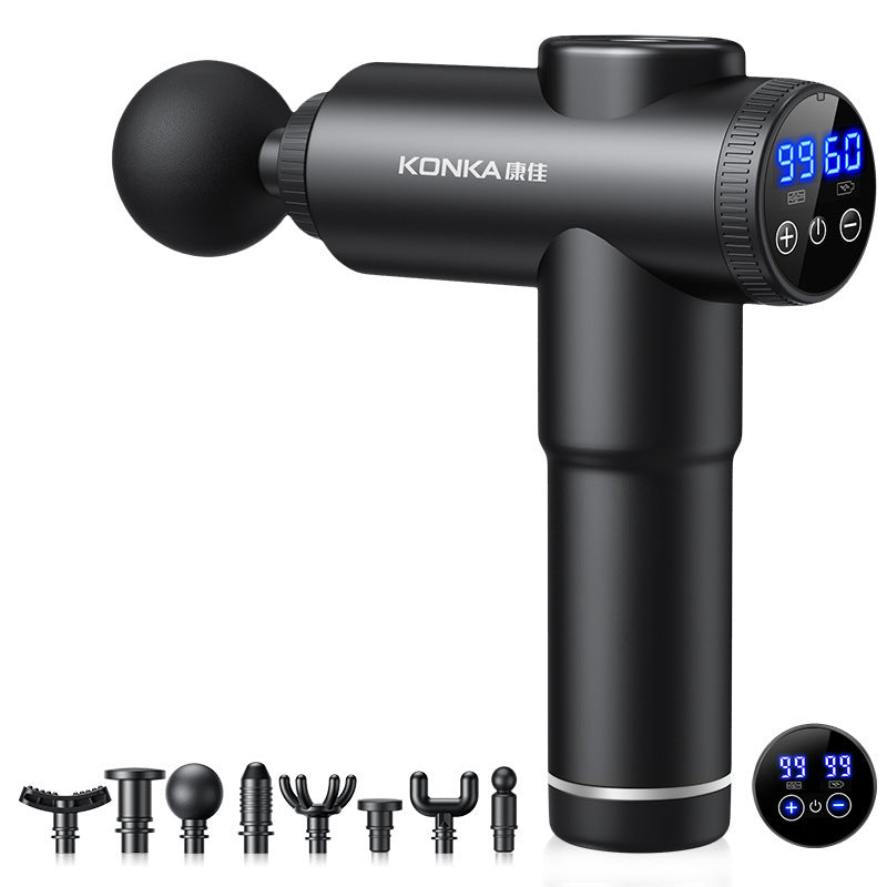 Konka fascia gun factory household small muscle relaxation massager intelligent electric massager cross-border charging model