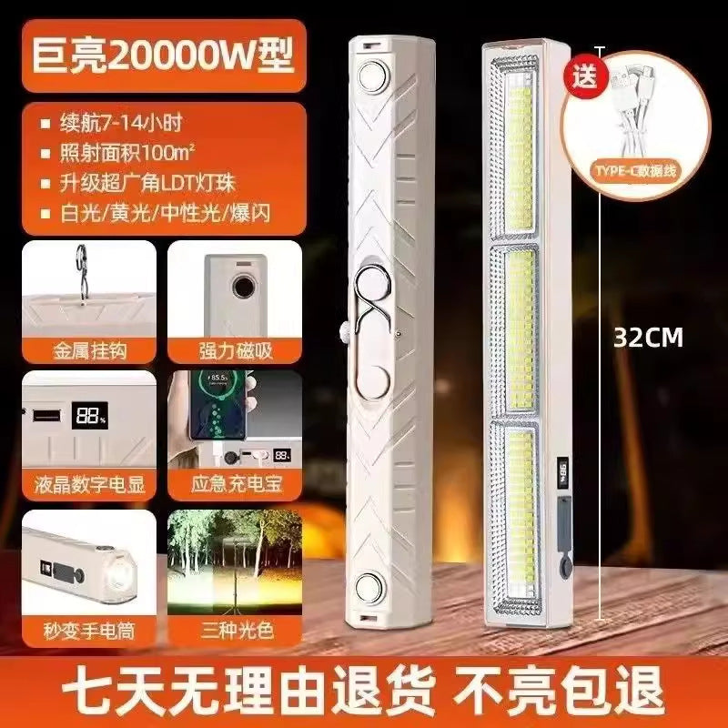 Stall light led night market light Stall night market light unplugged outdoor charging light long battery life cross-border light