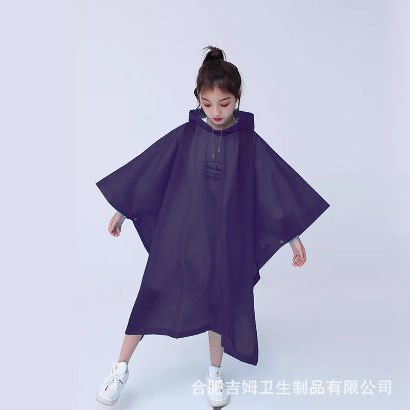 Non-disposable thickened outdoor travel adult poncho rafting EVA portable light men's and women's fashion, raincoat wholesale