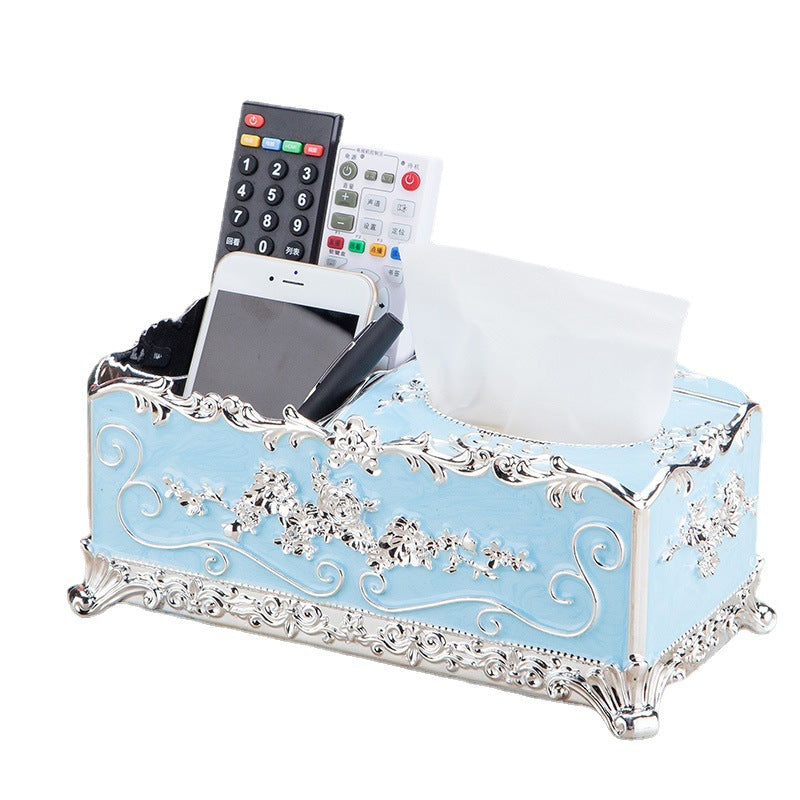 Desktop multi-functional storage box paper draw, European home living room simple, coffee table creative household napkin paper box