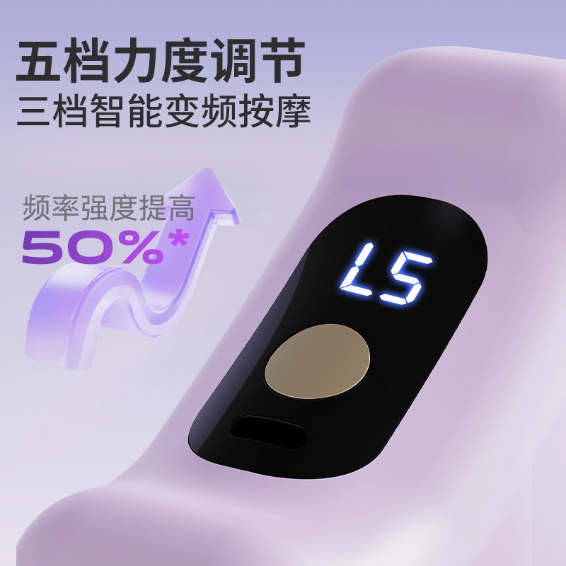 Cross-border fascia gun, double ring fitness artifact massager, rechargeable fat-burning fascia ring, mini vibration yoga ring