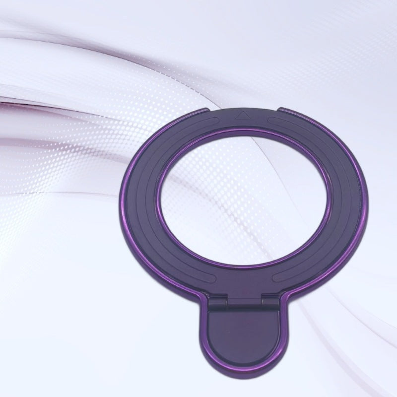 Cross-border mobile phone case bracket factory new electroplated racket bracket, two-in-one pasted wireless charging bracket portable