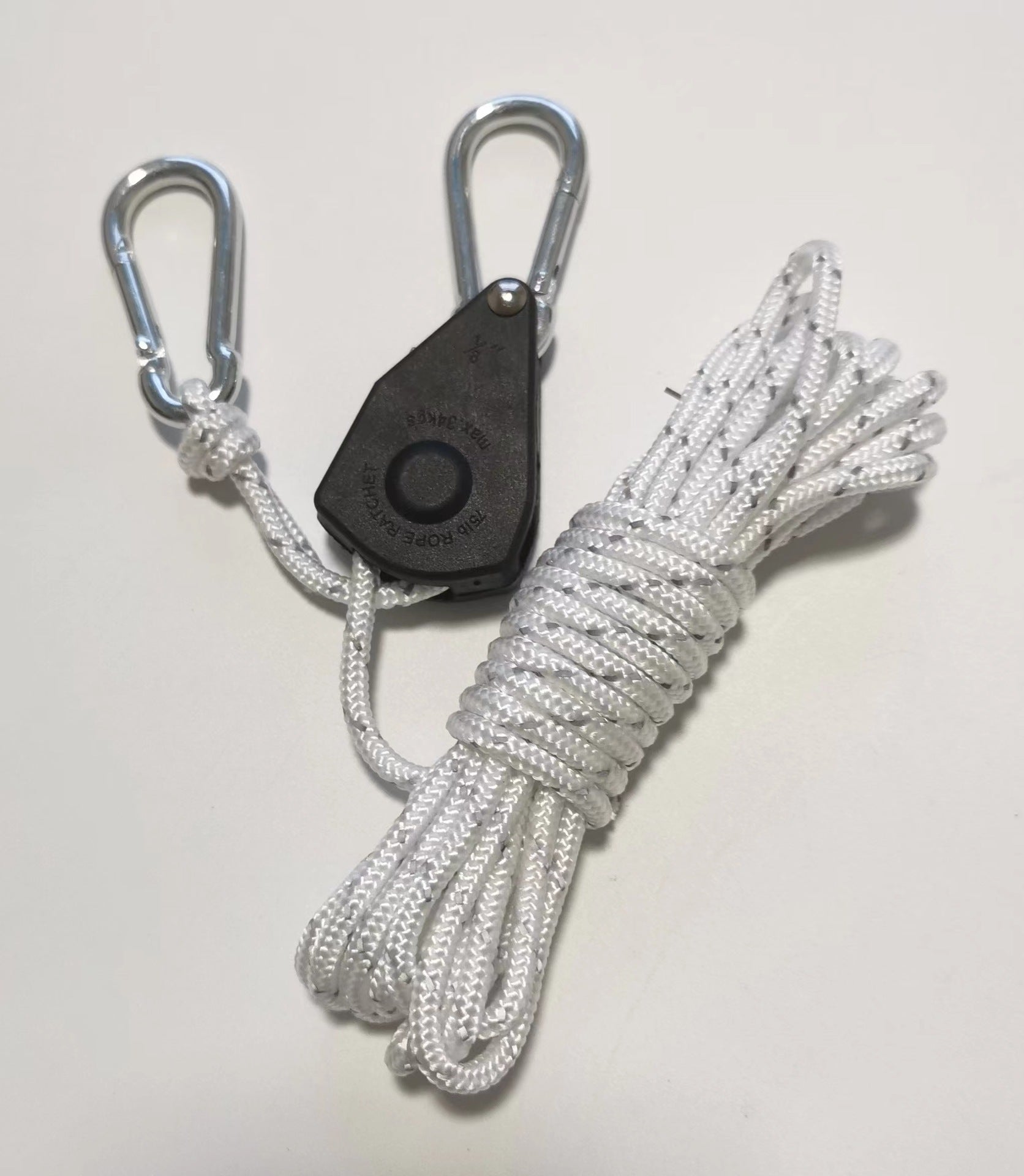 Outdoor camping canopy wind rope tent rope bold tensioner pulley buckle regulator reflective windproof rope lifting rope