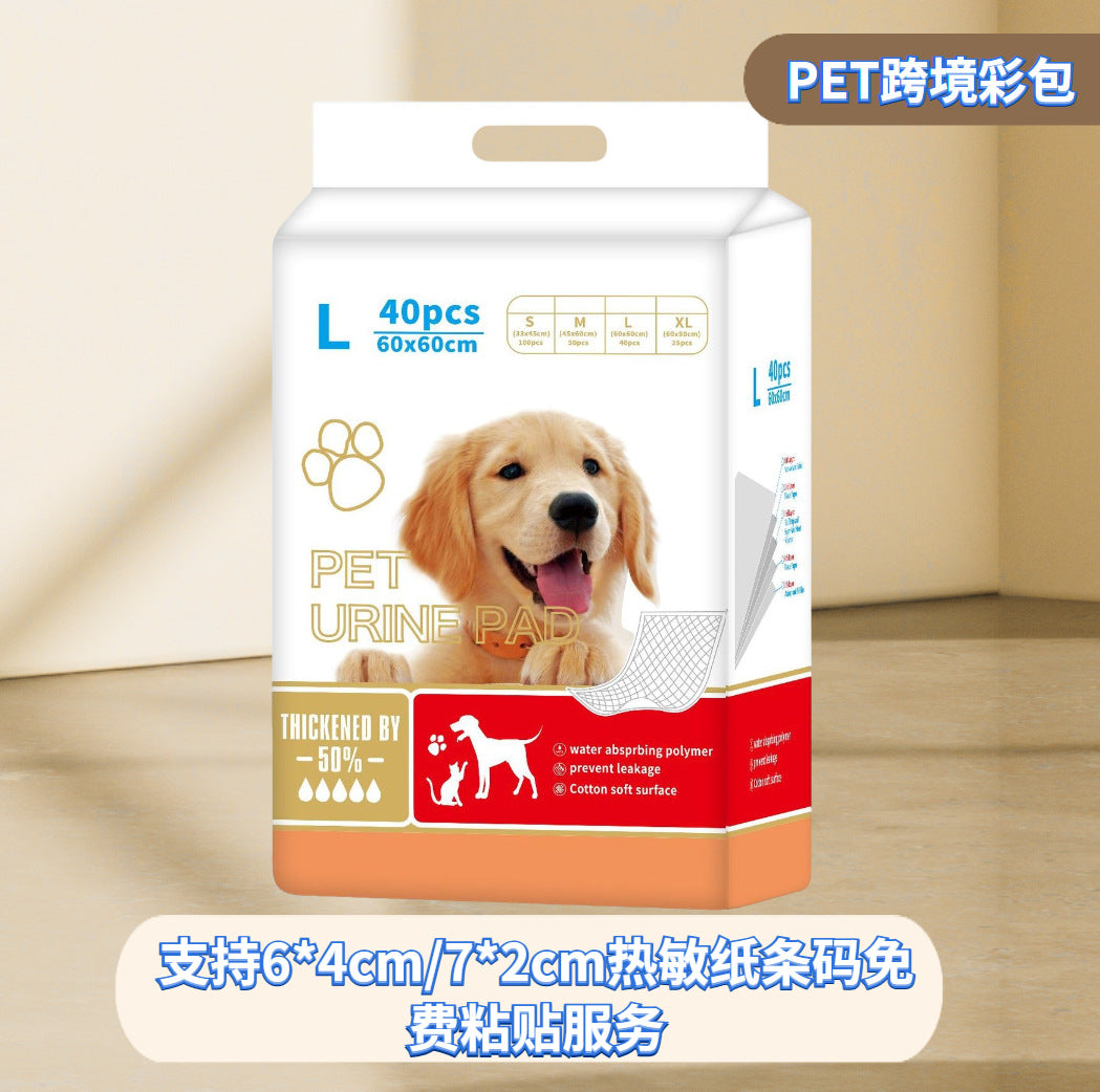Wholesale Cross-border Dog Diaper Pet Diaper Pad Dog Cat Diaper Teddy Diaper Toilet Absorbent Pad Pet Supplies