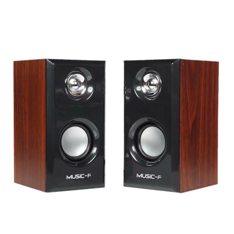 Giteng D092 Wooden Speaker USB2.0 Desktop Laptop Audio Solid Wood Subwoofer