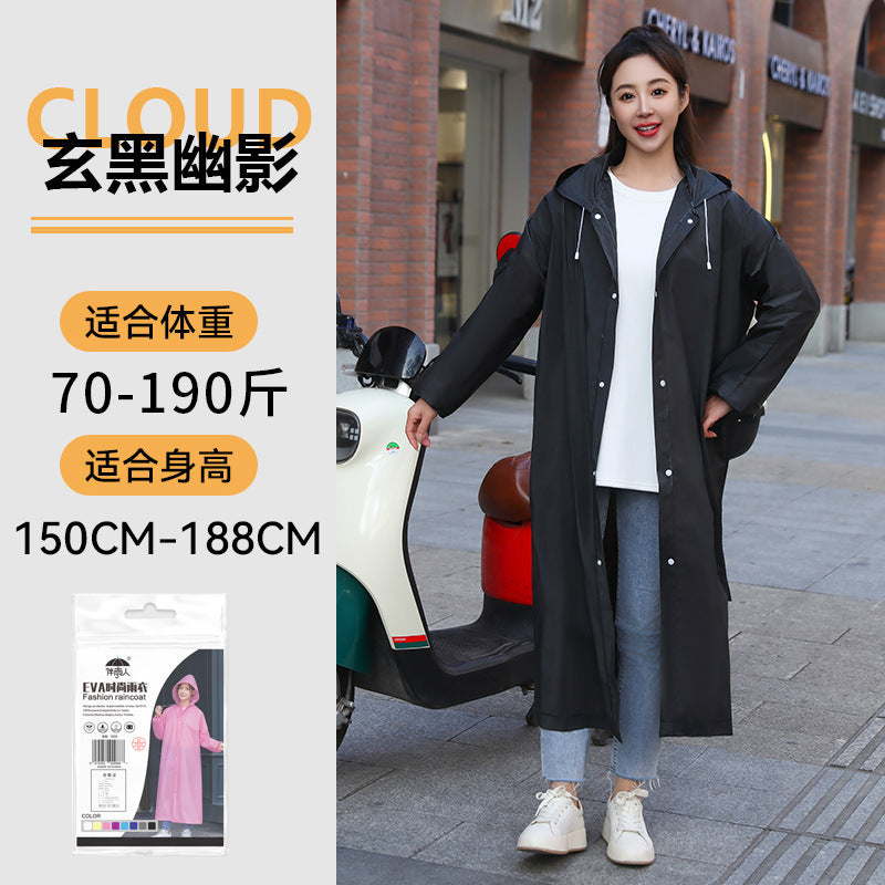 Raincoat Thickened Long Full Body Rainstorm Protection Portable Adult Outdoor Travel Electric Vehicle Non-Disposable Poncho
