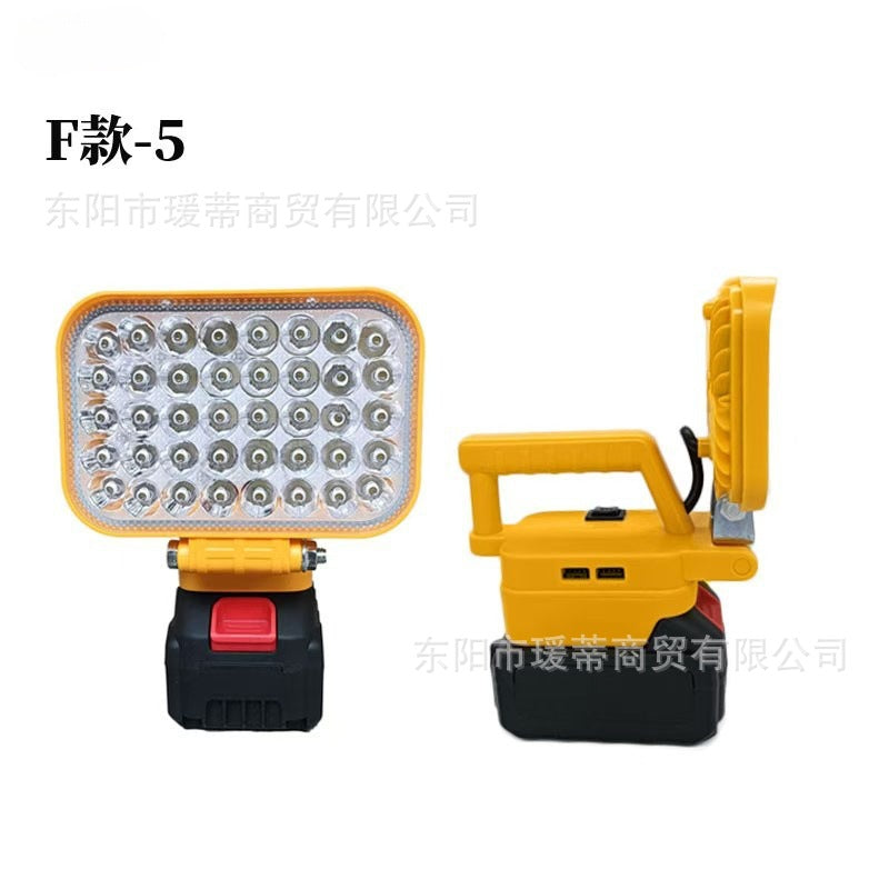 Outdoor camping lighting lithium battery light LED portable emergency long battery life USB rechargeable lithium battery stall light super bright