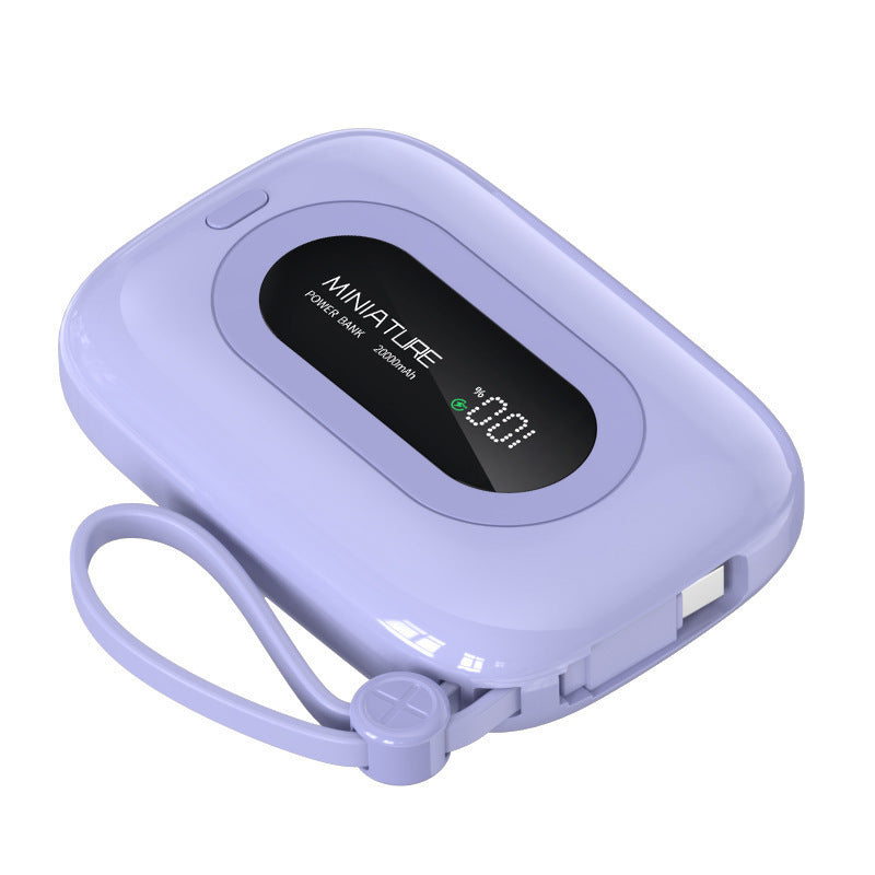 The new mobile phone power bank digital display mobile phone power bank 10,000mAh mini compact power bank can be boarded on the plane