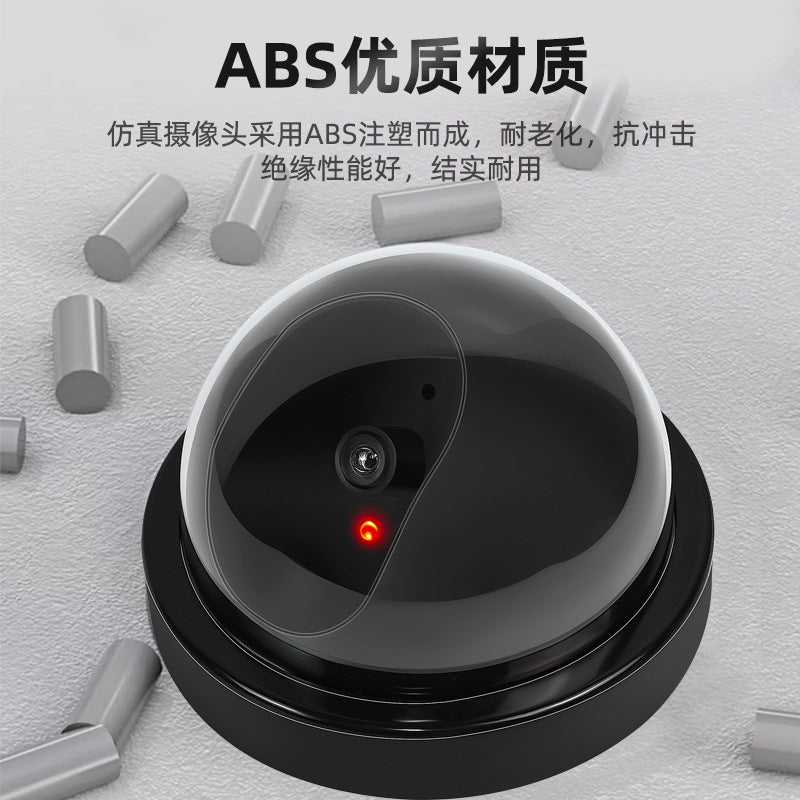 Factory direct sales simulation camera simulation monitoring, false hemisphere large with light simulation white camera