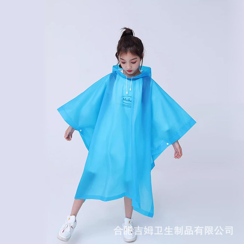 Non-disposable thickened outdoor travel adult poncho rafting EVA portable light men's and women's fashion, raincoat wholesale