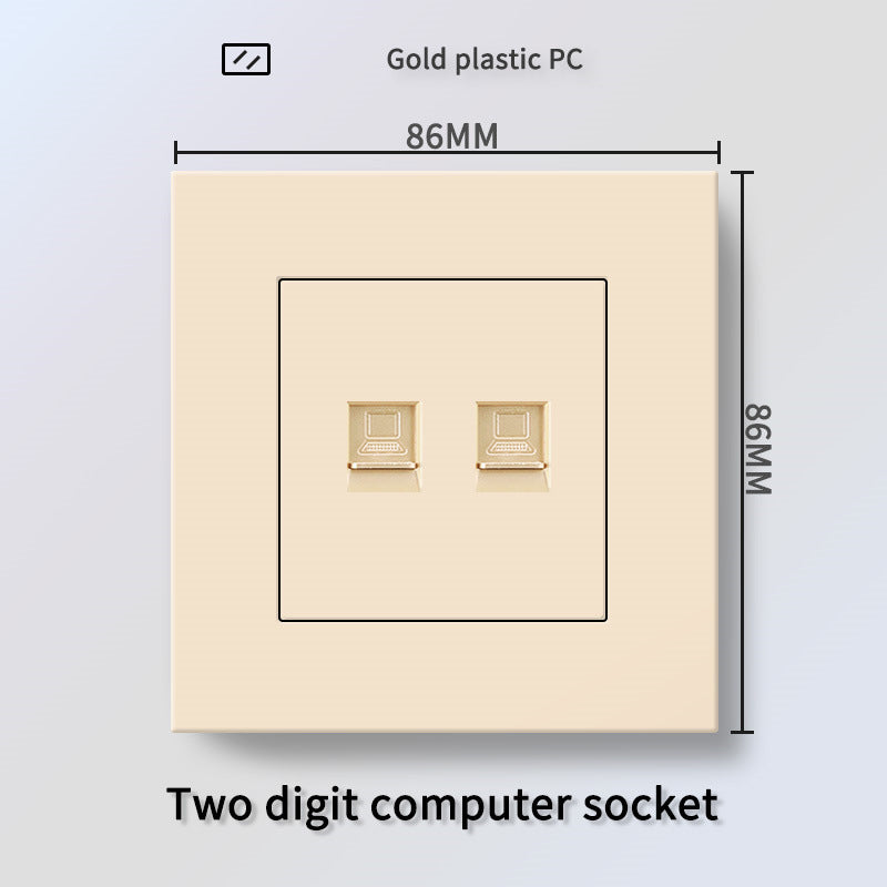 Foreign trade Hong Kong and Macao British 13A socket USB with Type-c plug + British standard electrical switch PC flame retardant panel plug