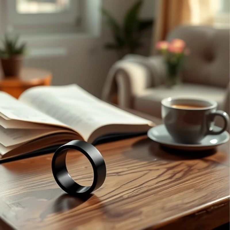 AC11 smart ceramic ring emergency call for help vibration reminder calorie sleep heart rate blood meter step pressure smart touch