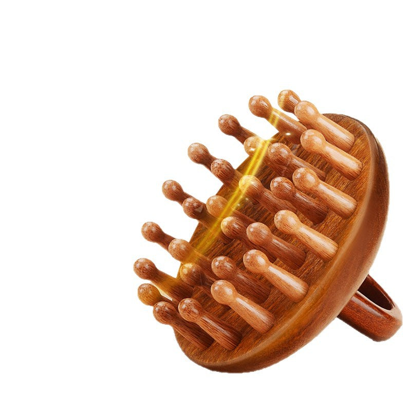 Disc ring, tooth shaving, hair care comb, scalp massage comb, hair brush, hair treatment, scraping, meridian brush, universal sandalwood for the whole body
