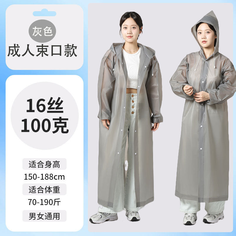 Raincoat Thickened Long Disposable Children Adult Portable Poncho Full Body Rainstorm Men's and Women's Travel Outdoor Portable
