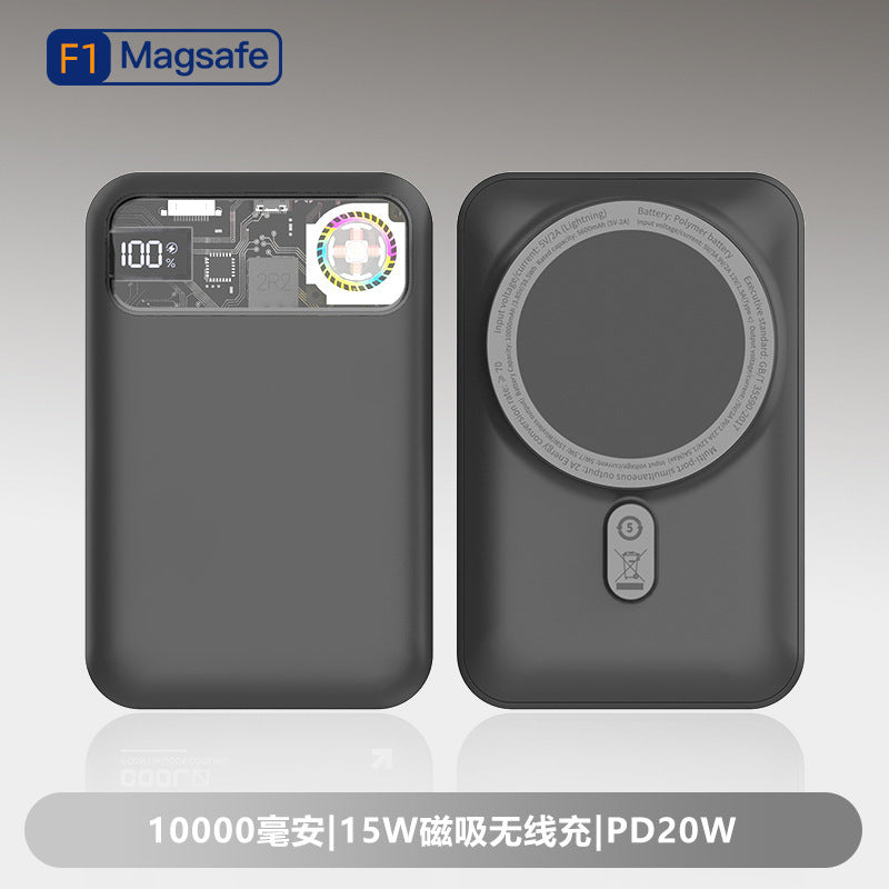 Private mold F2 hurricane power bank with bracket for iPhone Apple mobile phone cooling mobile power bracket