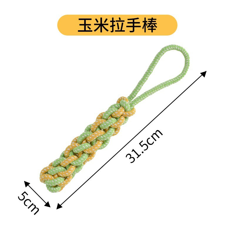 Dog Toys Grinding Teeth Bite-resistant Knot Slippers Small Medium Large Dog Teddy Golden Retriever Bigbear Pet Supplies