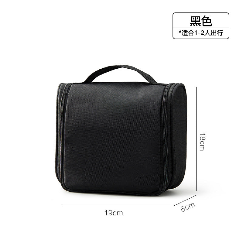Unprinted Japanese buckle folding toilet bag hook men's business trip toiletries storage bag cosmetic bag