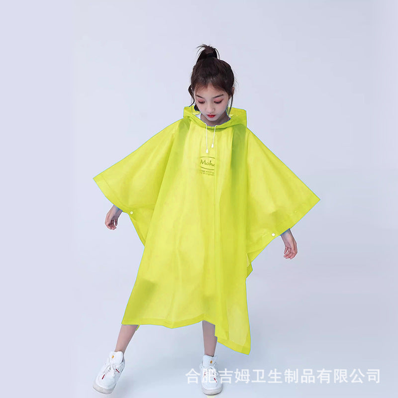 Non-disposable thickened outdoor travel adult poncho rafting EVA portable light men's and women's fashion, raincoat wholesale
