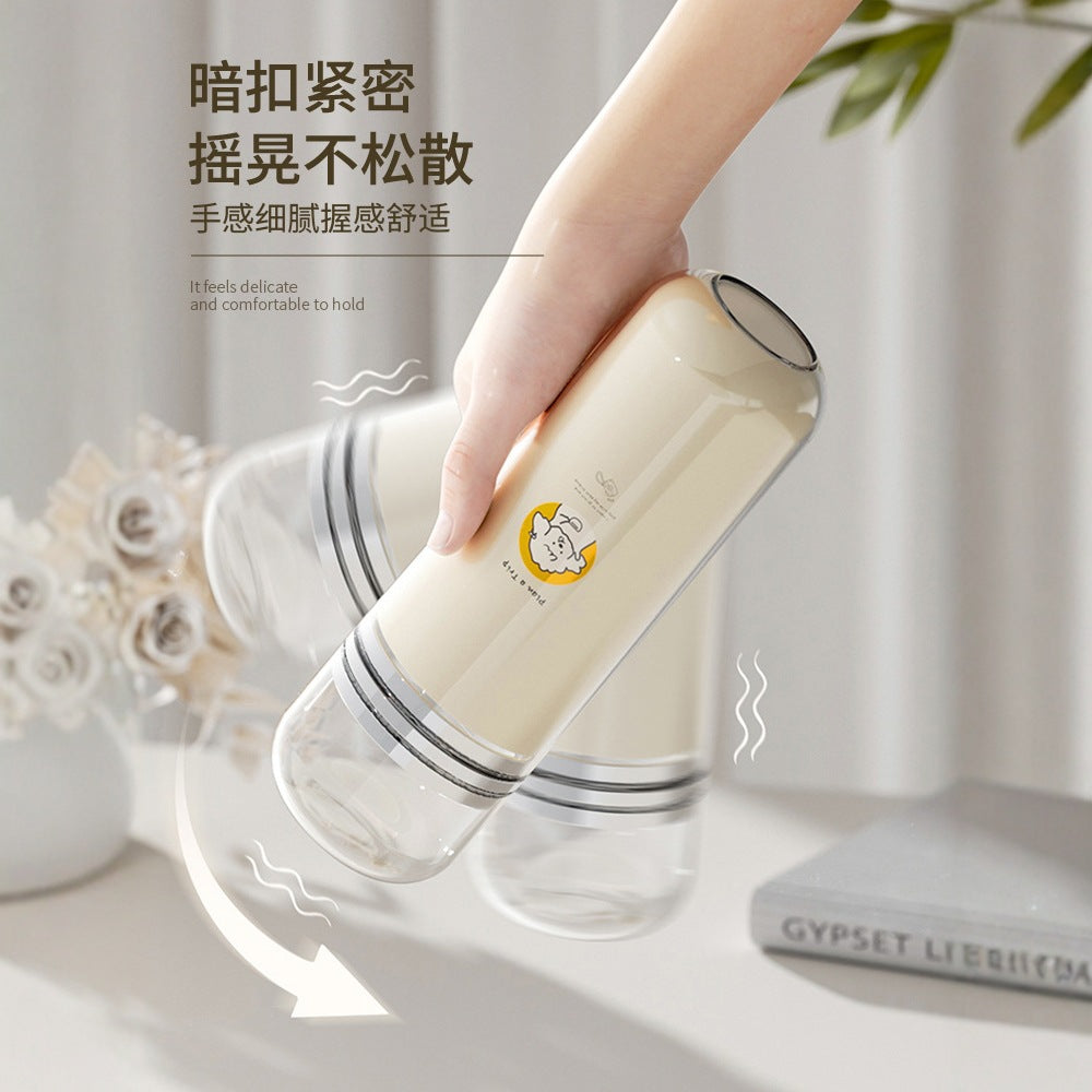 Travel Wash Set Portable Mouthwash Cup Toothbrush Cup Storage Box Student Dormitory Children's Three-piece Wash Cup