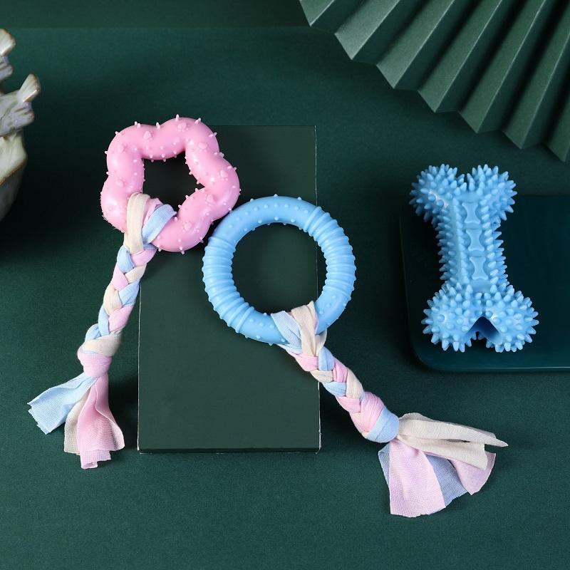 Pet Dog Toys Frisbee Pet Ball Puppy Toys Bite-resistant Knot Self-Hi Carrot Teeth Grinding Toys