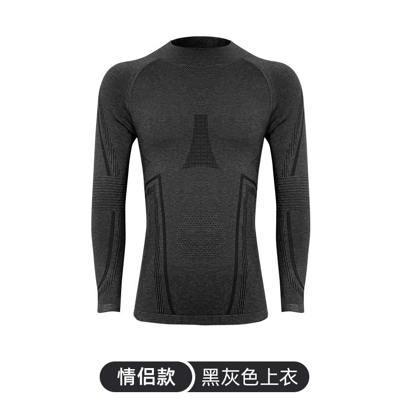 Outdoor mountaineering merino wool quick-drying underwear set men's and women's perspiration breathable sports function ski quick-drying clothes