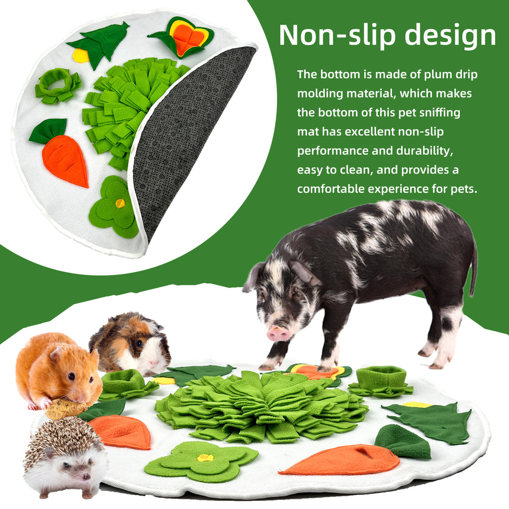 Pet dog foraging to relieve boredom and relieve emotions Round sniffing pad Pet supplies Hamster sniffing puzzle sniffing nest pad