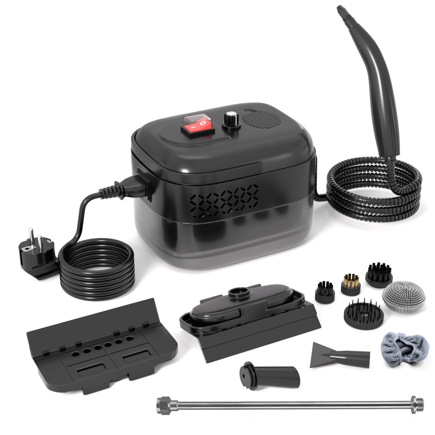 Spot black six-speed adjustment high temperature steam cleaner portable household multi-functional kitchen fume cleaning machine