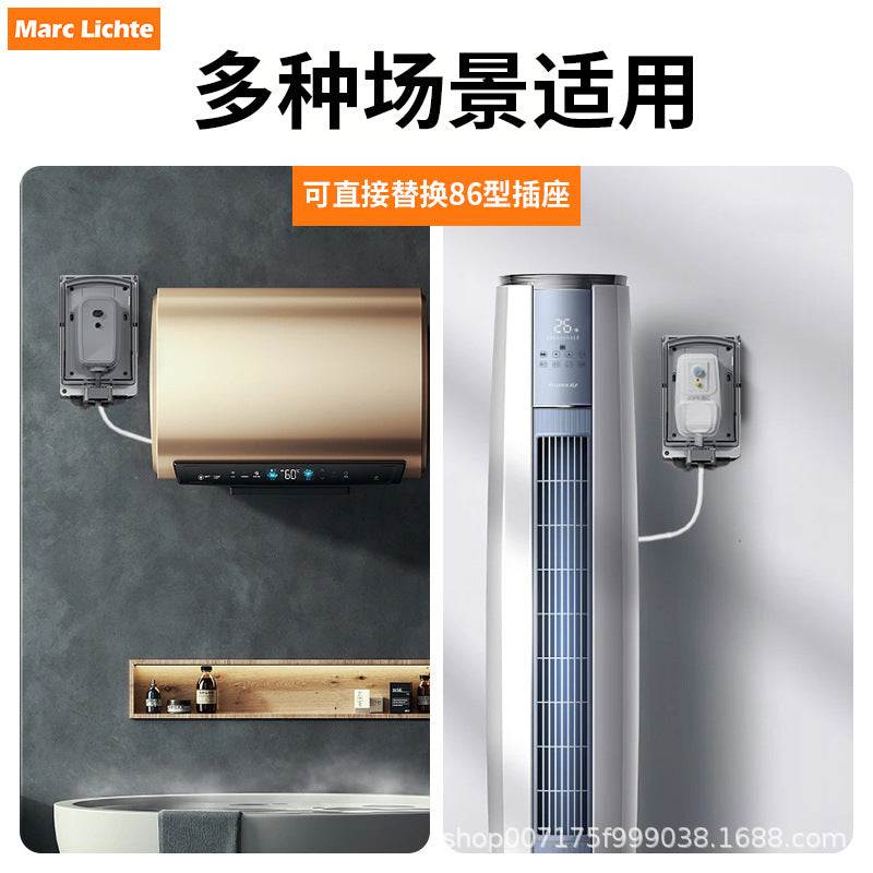 Type 86 leakage protection switch socket anti-leakage protection plug 10A electric water heater 16A air conditioner leakage anti-shock