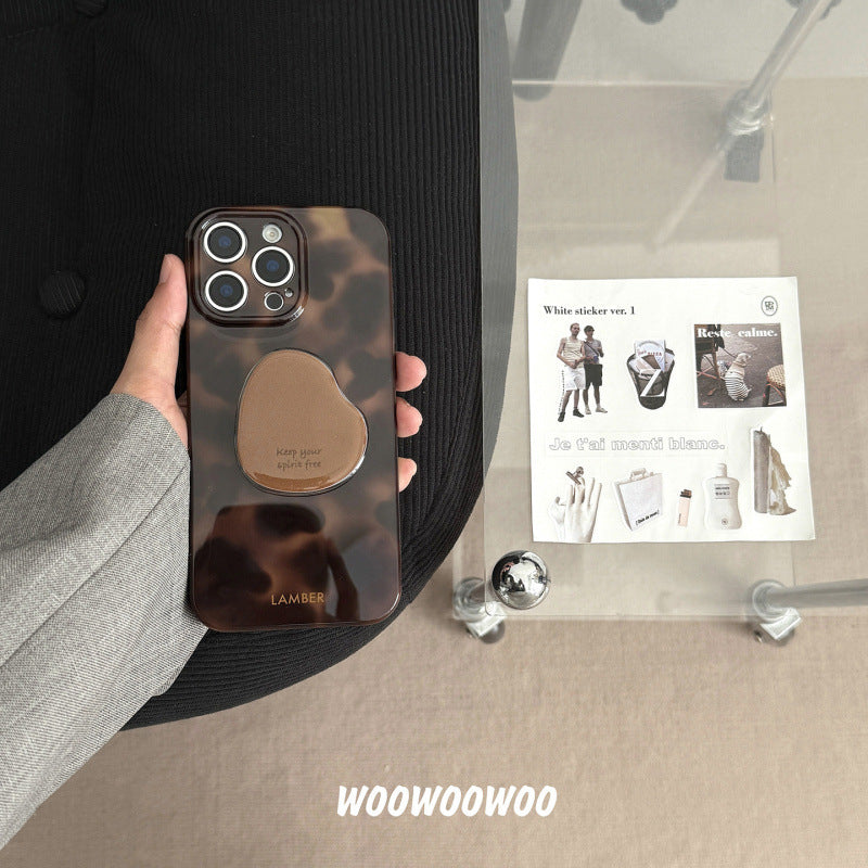 Niche ins retro amber for iPhone16Pro max iPhone 15 case 14 holder 13 female 12