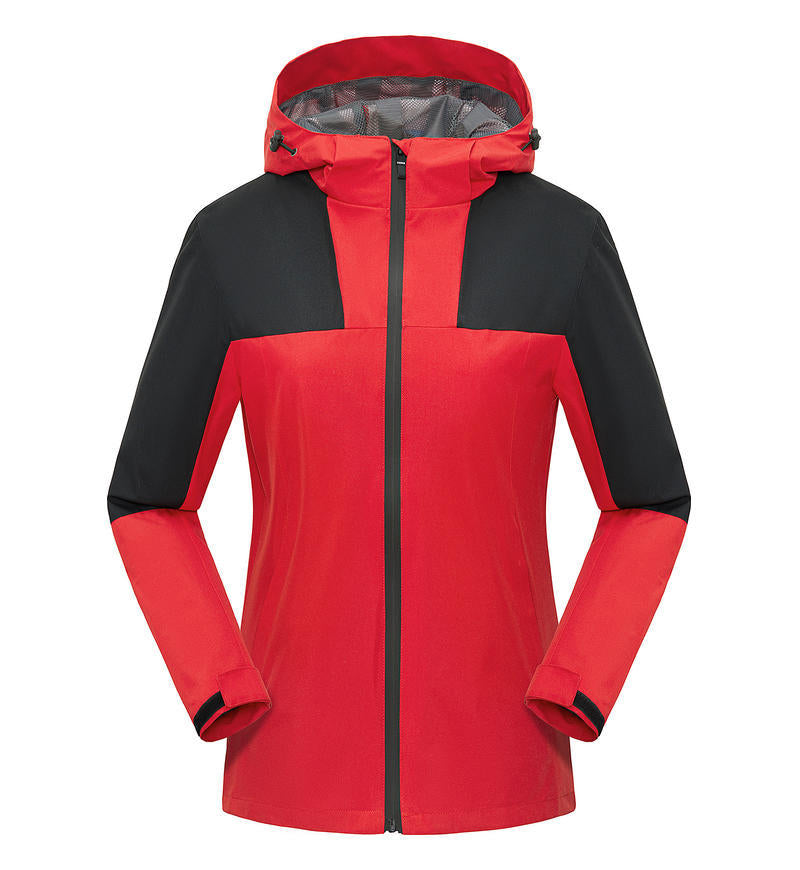 Jacket custom embroidery printed logo outdoor windproof waterproof autumn and winter stand-up collar sportswear group work clothes