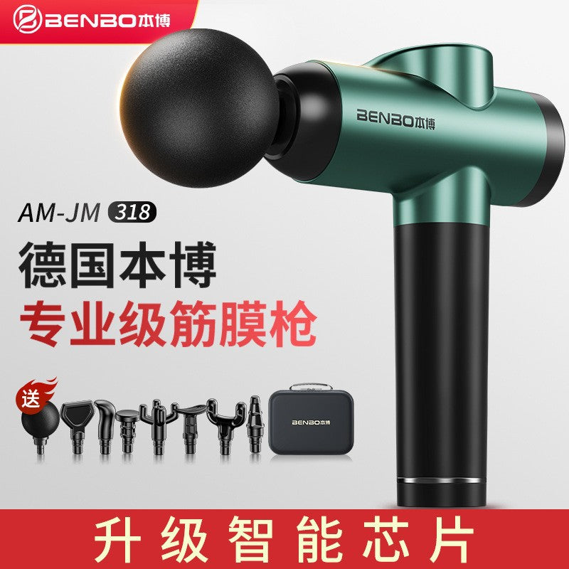 Benbo Fascia Gun Rechargeable Multifunctional Massage Gun Neck Gun Muscle Massager Electric Professional Relaxation Cross-border